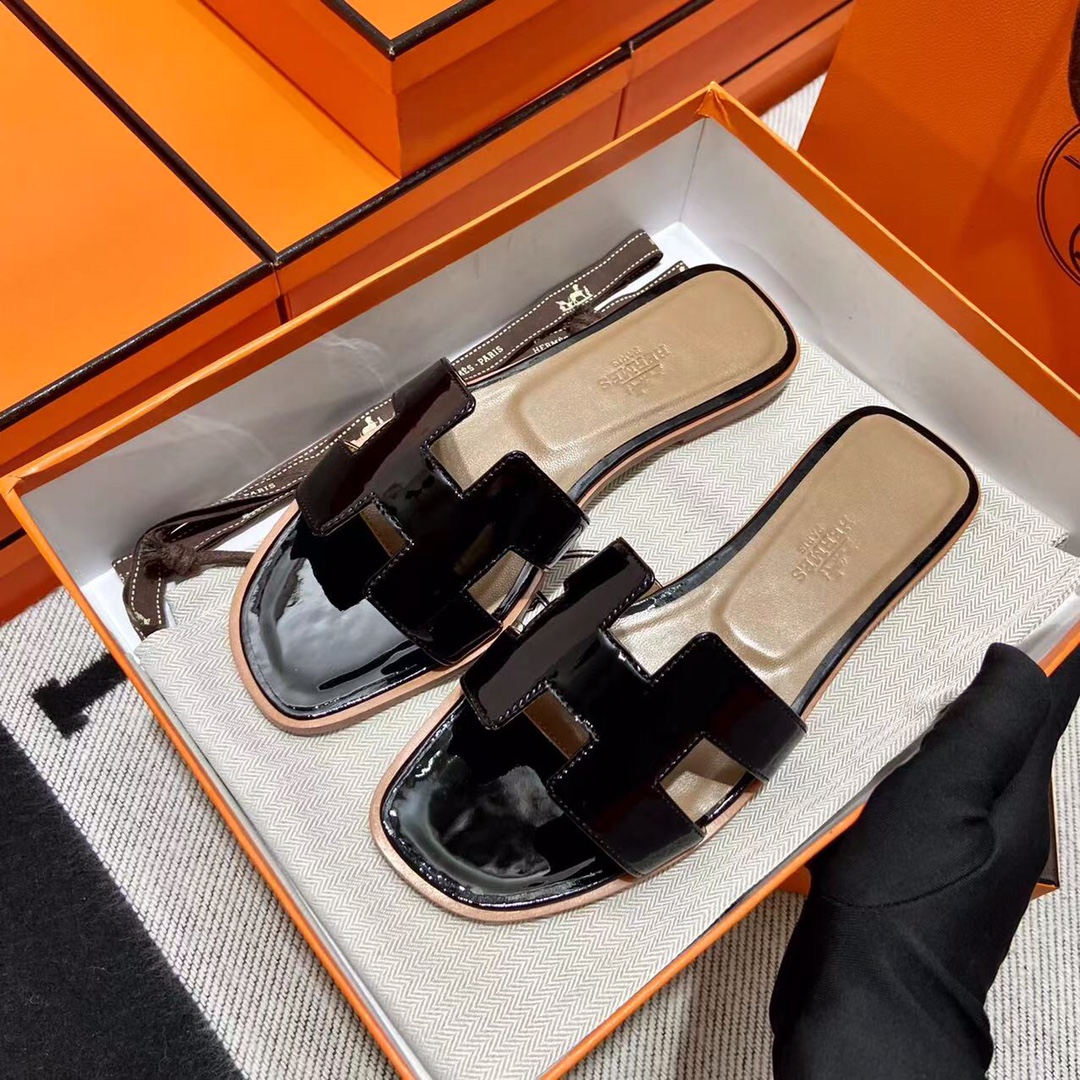 에르메스 올수공 오란 슬리퍼 샌들 페이던트 34